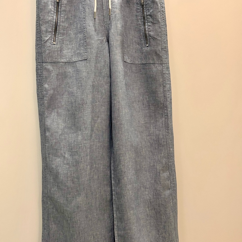 Athleta Blue Wide-Leg Pants
